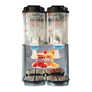 Máquina Refresquera De 2 Tolvas De 18 Lt Con Push DD-18x2 Coreto