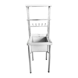 Lavatorio de 1 Poza 170 x 53 x 53 con Escurridor Acero Inoxidable