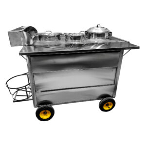 Carrito Emolientero Con 3 Ollas